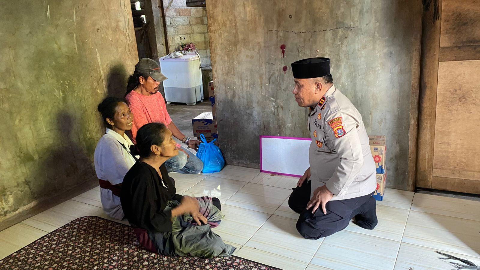 Polri Hadir di Tengah Duka, Polres Wakatobi Salurkan Tali Asih untuk Keluarga Korban